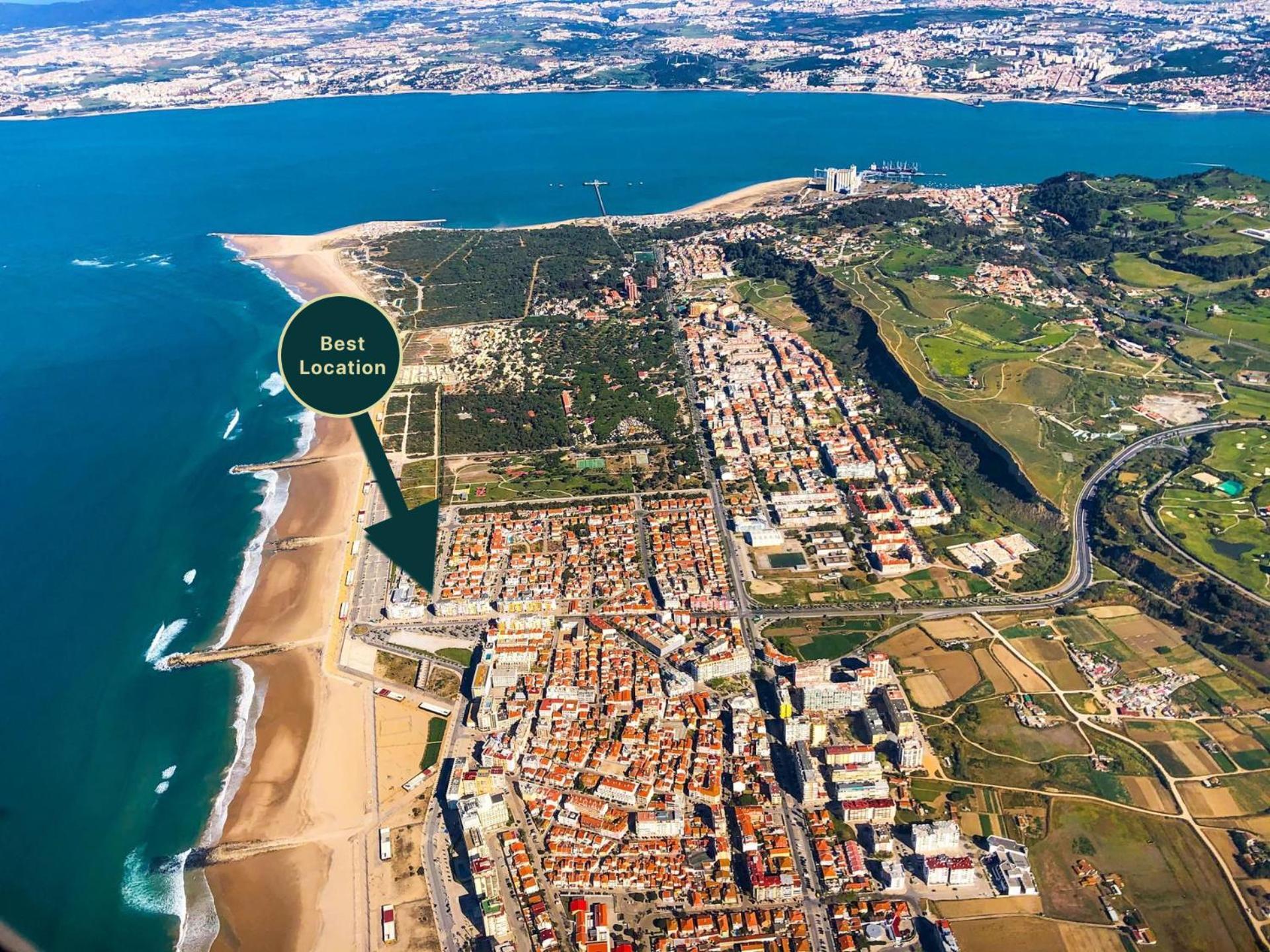 Sea View & Sundown, 150M From The Beach And Surf Spots Costa de Caparica Eksteriør billede